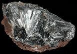 Metallic, Radiating Pyrolusite Cystals - Morocco #56960-2